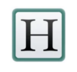Abingdon Co. A image displaying (small Logo) Huffington logo. An image displaying a white image with a green square with a capital H in the middle in black lettering