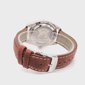 BAND – 20mm Oil Tan Leather Contrast Stitch
