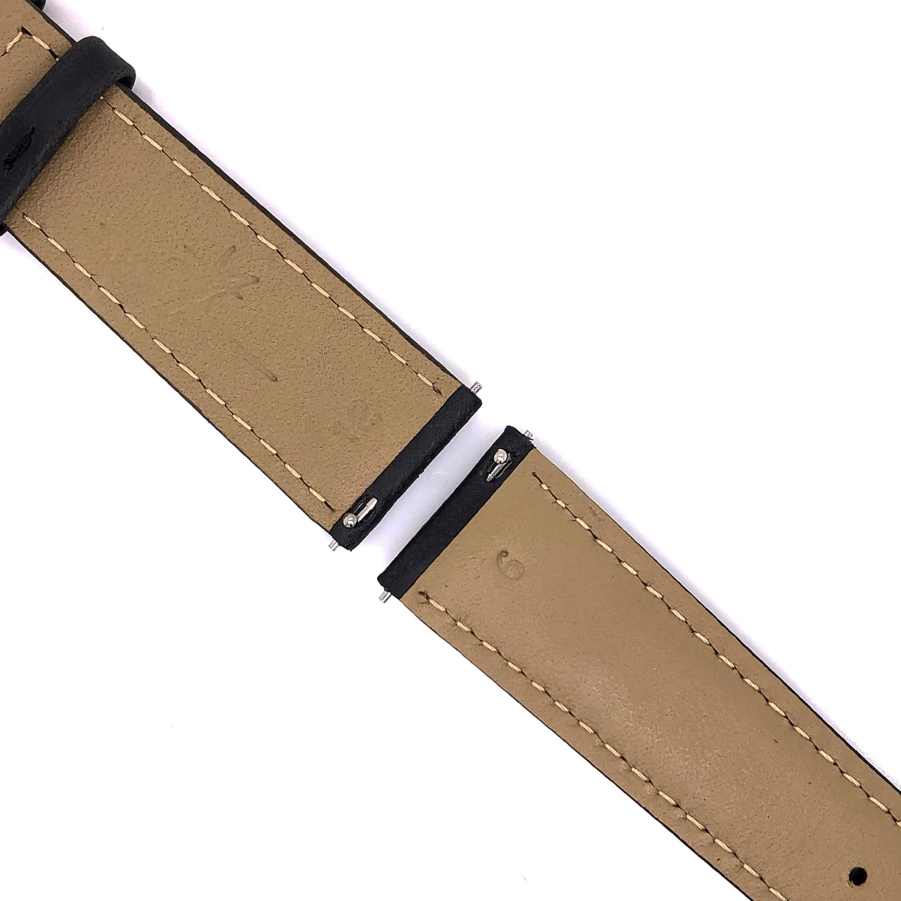 BAND – 20mm Oil Tan Leather Matching Stitch - The Abingdon Co., aviation, dive, tactical watches for women
