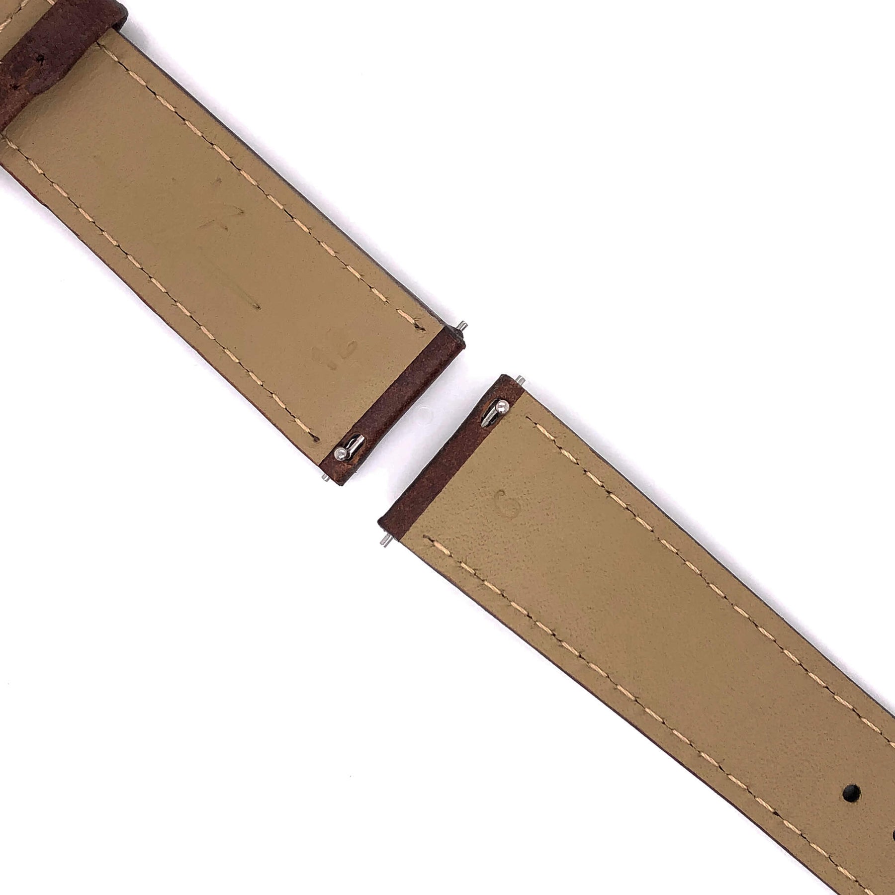 BAND – 20mm Oil Tan Leather Matching Stitch - The Abingdon Co., aviation, dive, tactical watches for women