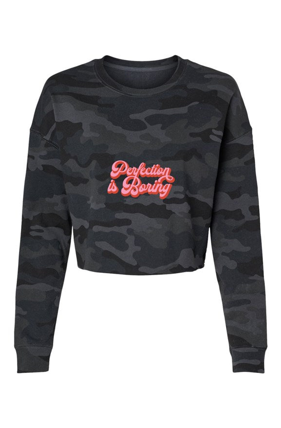 Lightweight Camo Cropped Crew