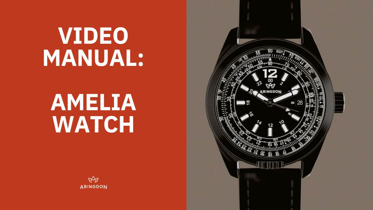 Abingdon Co. image displays Amelia watch instruction manual