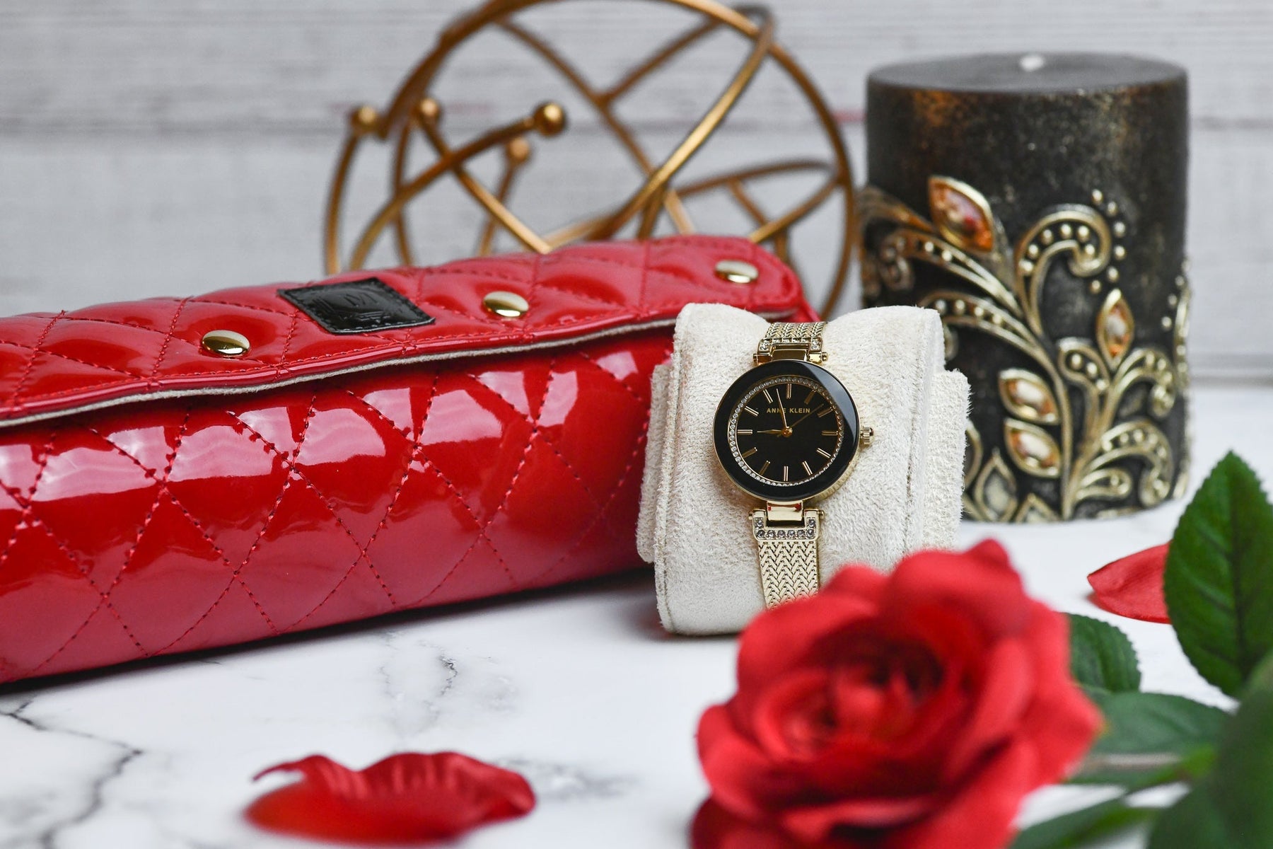 Women's Scarlet Red 3-Watch Case