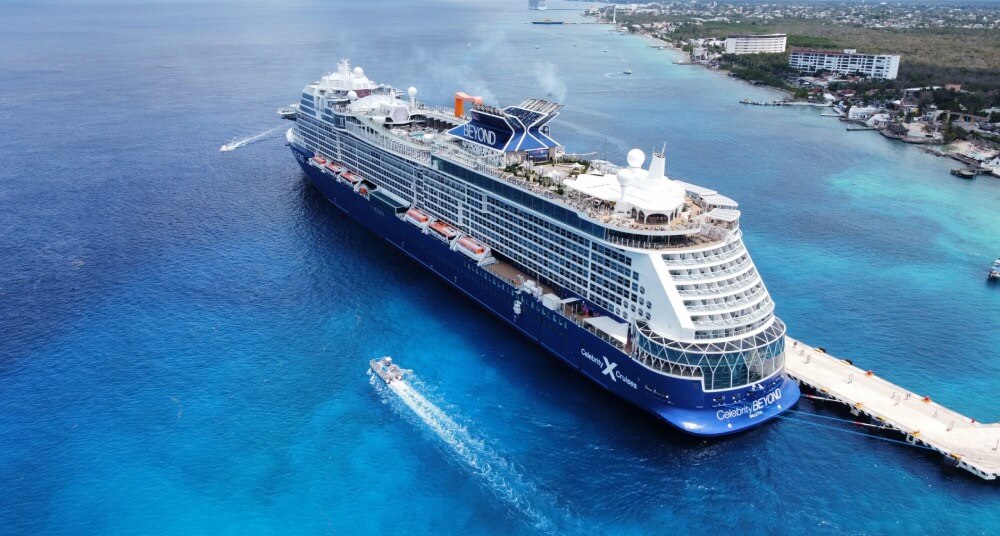 Celebrity Beyond Mega cruise ship - the ship Captain Kate McCue has been leading since 2021.
