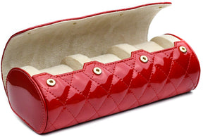Women's Scarlet Red 3-Watch Case