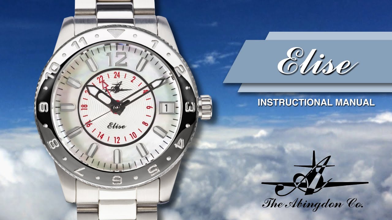 Abingdon Co. Image Displays a elise watch instruction manual 