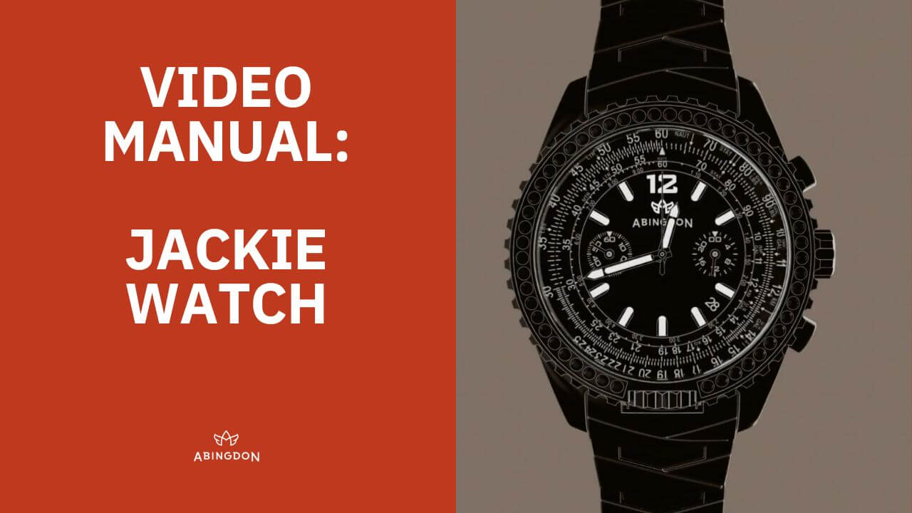 Abingdon Co. Image displays Jackie watch instruction manual 