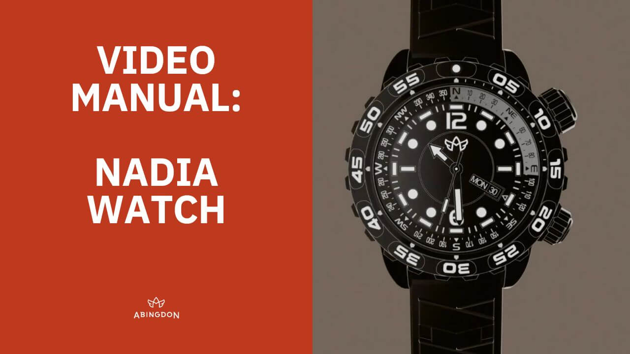 Abingdon Co. image displays Nadia watch instruction manual 
