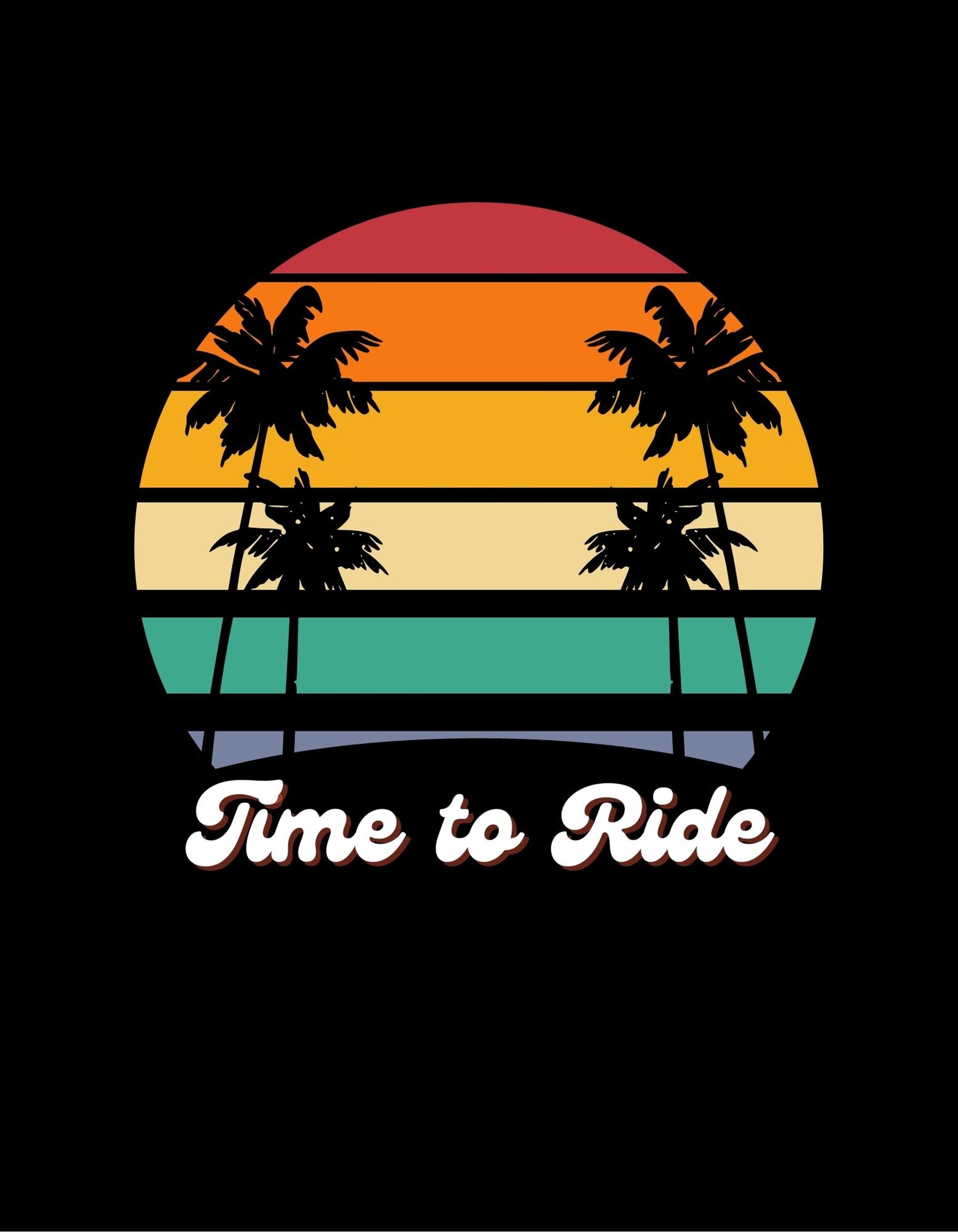 Time to Ride Bella Canvas T Shirt - 495pts - The Abingdon Co.