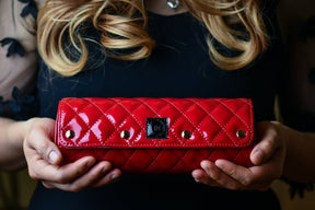 Women's Scarlet Red 3-Watch Case