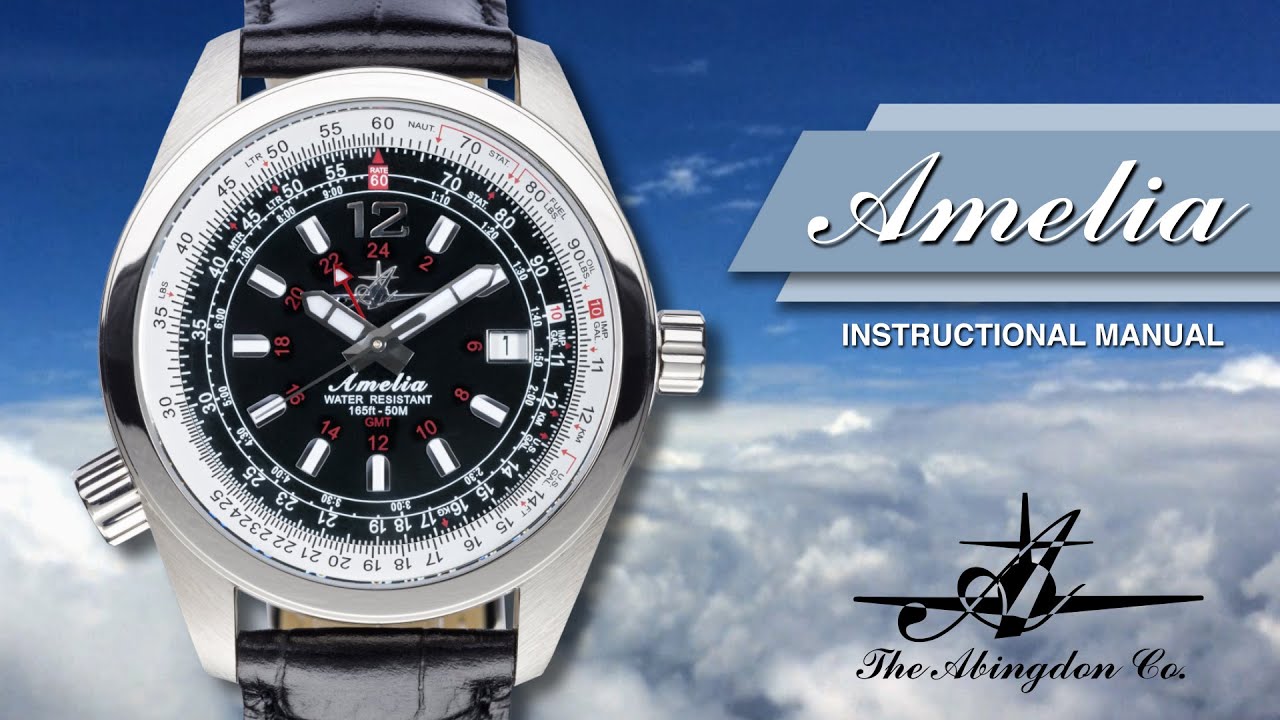 Abingdon Co. Image Displays a Amelia watch instruction manual 