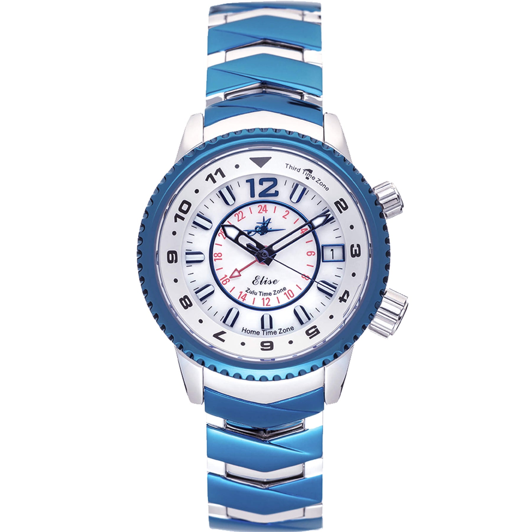 Cartier Ballon Bleu Two Timezone Rose Gold & Stainless Steel Watch