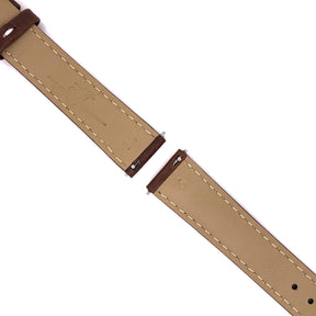 BAND - 16mm Oil Tan Leather Contrast Stitch - The Abingdon Co., aviation, dive, tactical watches for women