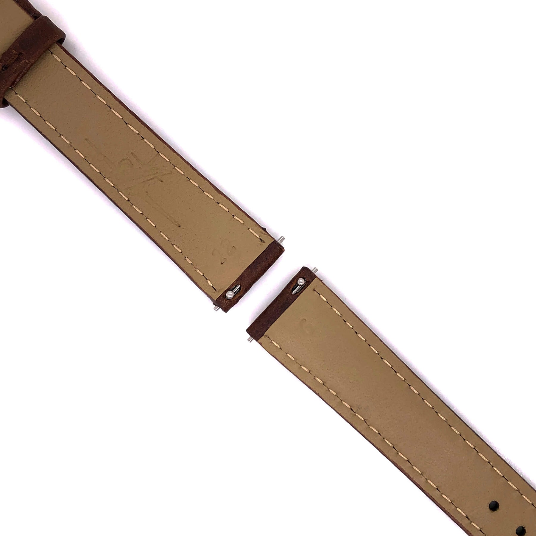 BAND - 16mm Oil Tan Leather Matching Stitch - The Abingdon Co., aviation, dive, tactical watches for women