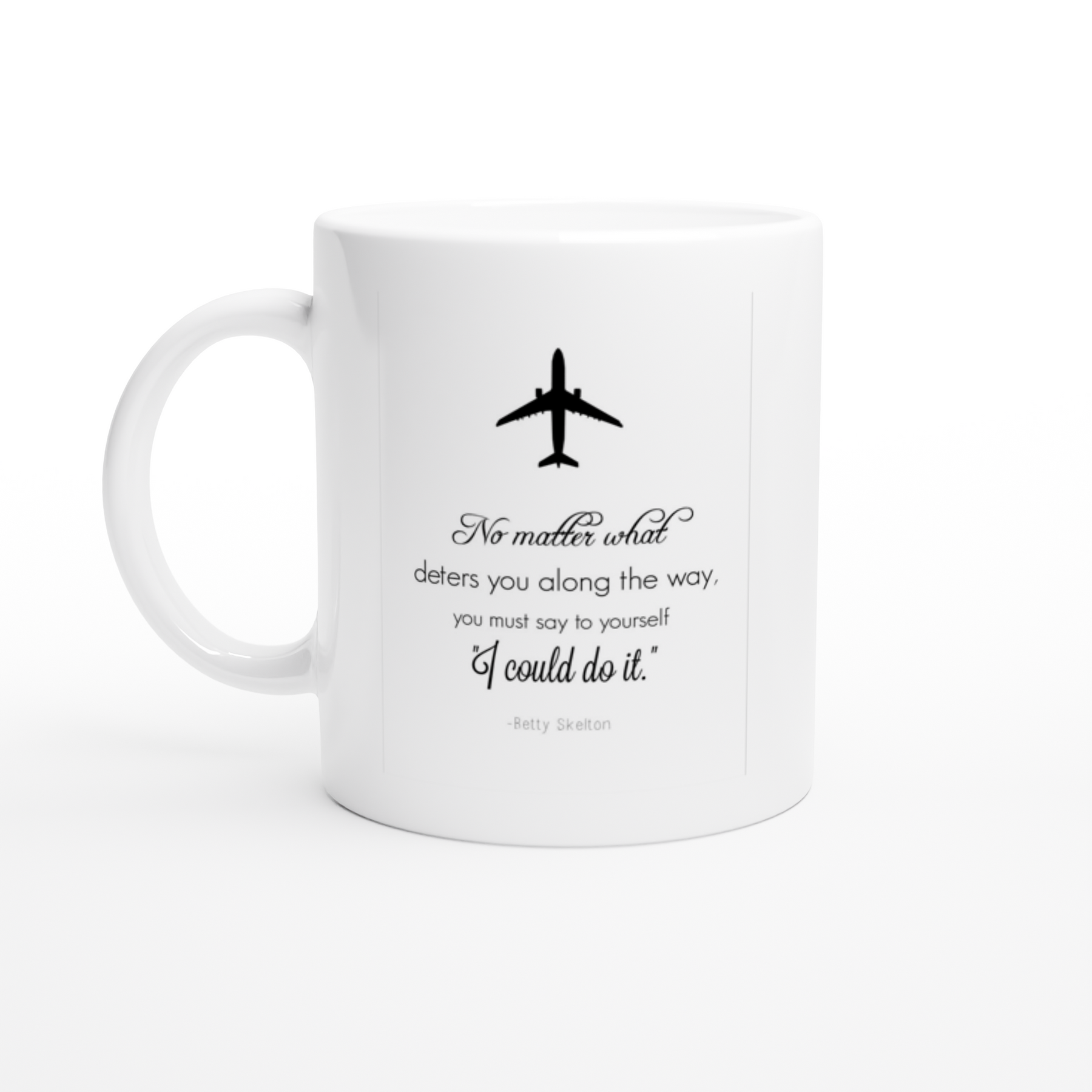 White Ceramic Mug - Inspirational Quote: Skelton - The Abingdon Co.